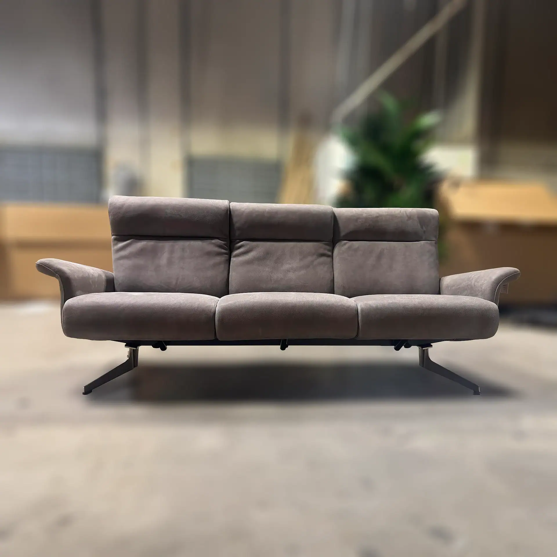 American Leather Harlowe 3-Seat Sofa in a modern room setting.