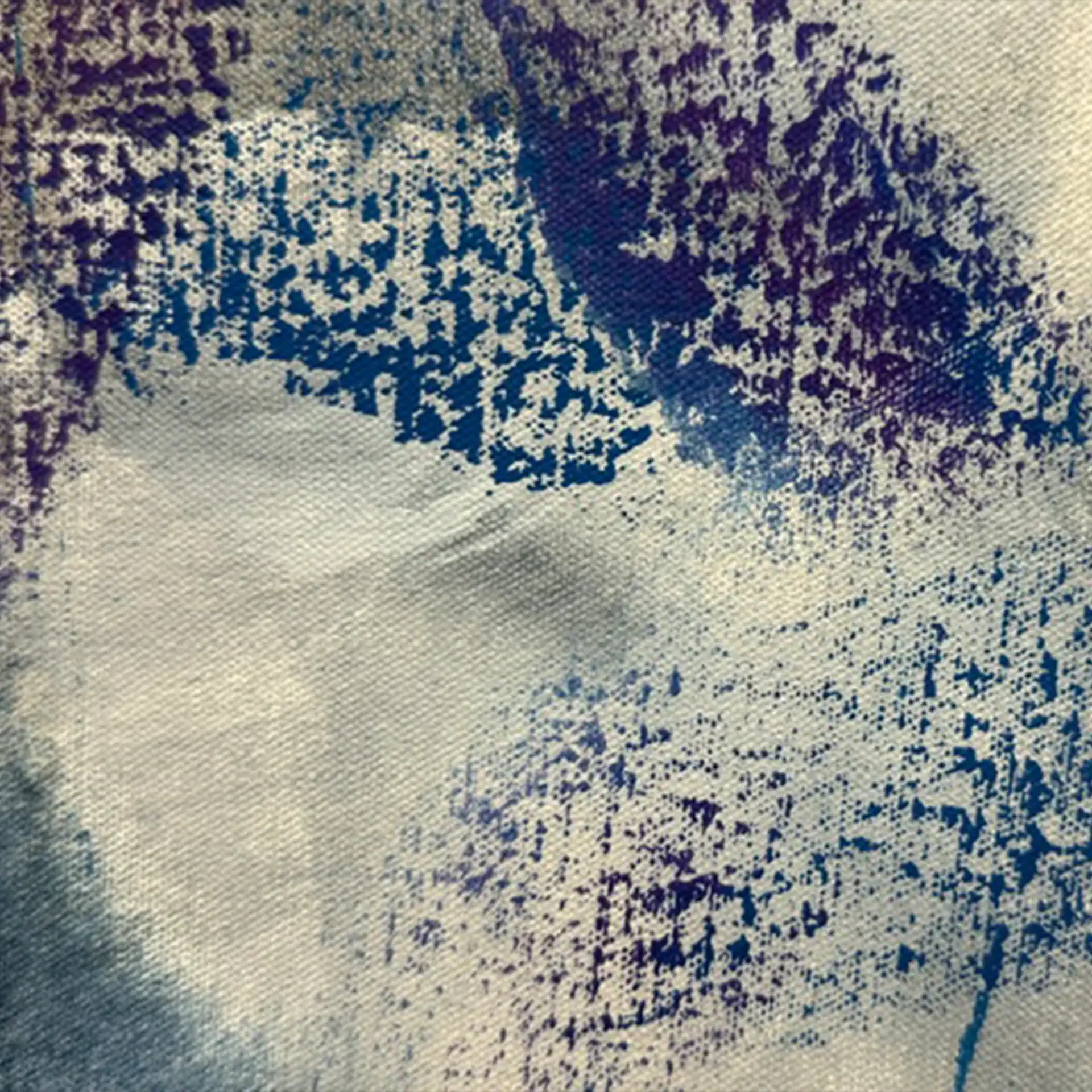 Abstract wall art with blue and beige tones for modern decor.