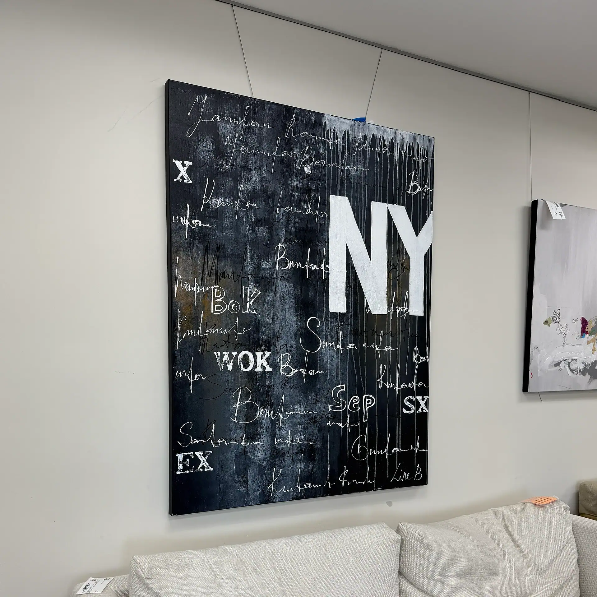 Modern NY city-themed wall art for stylish home decor.