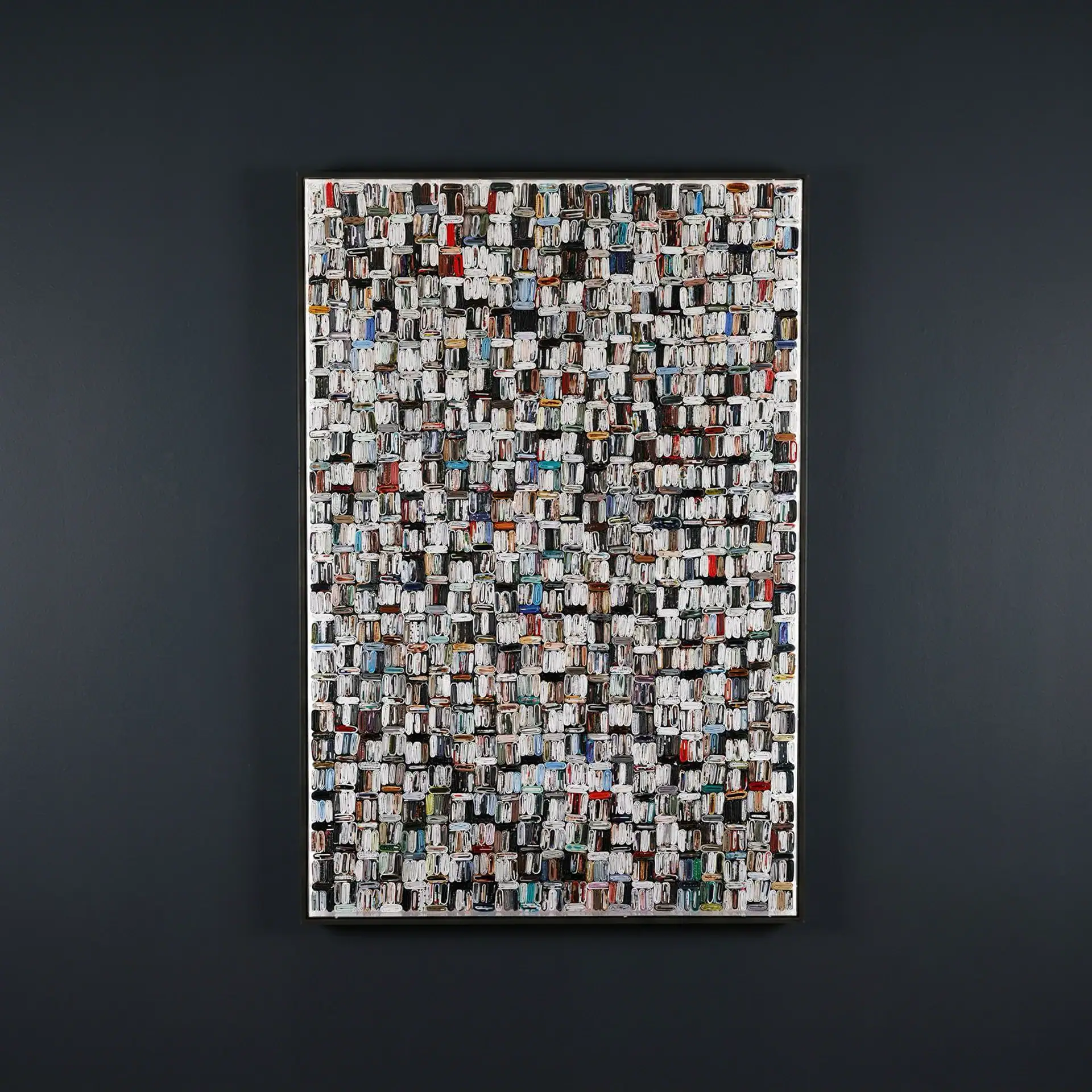 Abstract book art wall decor for contemporary interiors.