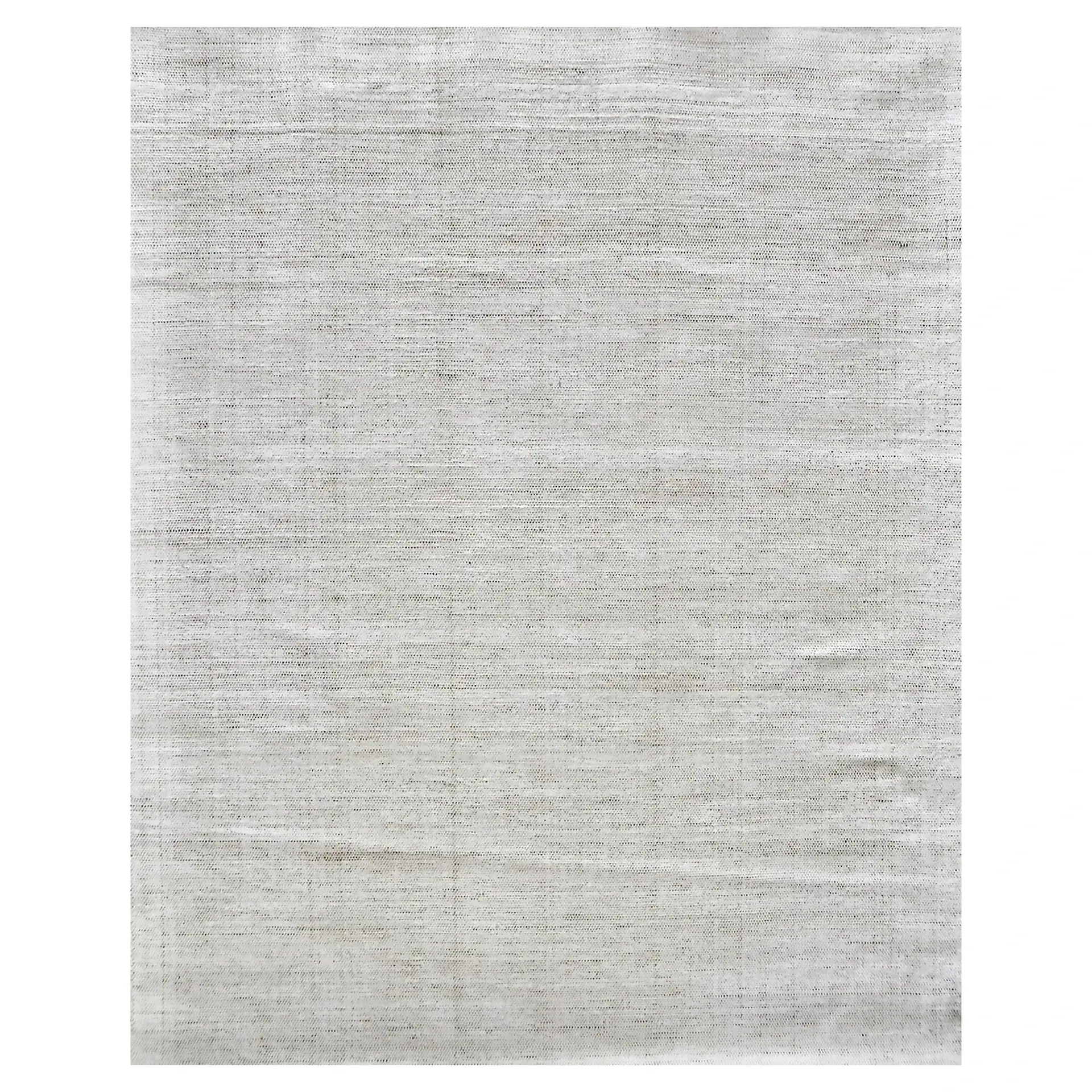 Light gray Sklar Furnishings area rug with subtle texture and pattern.