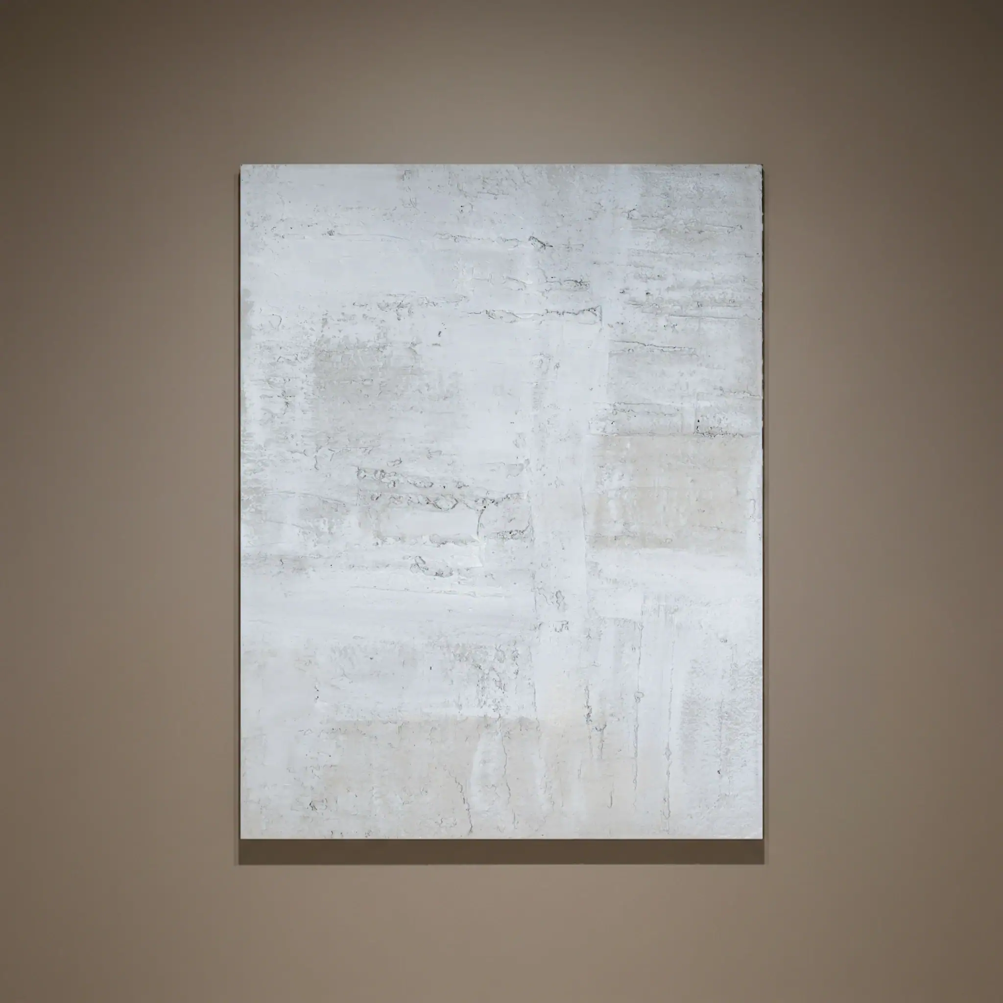 Abstract mixed media art piece with neutral tones for modern decor.