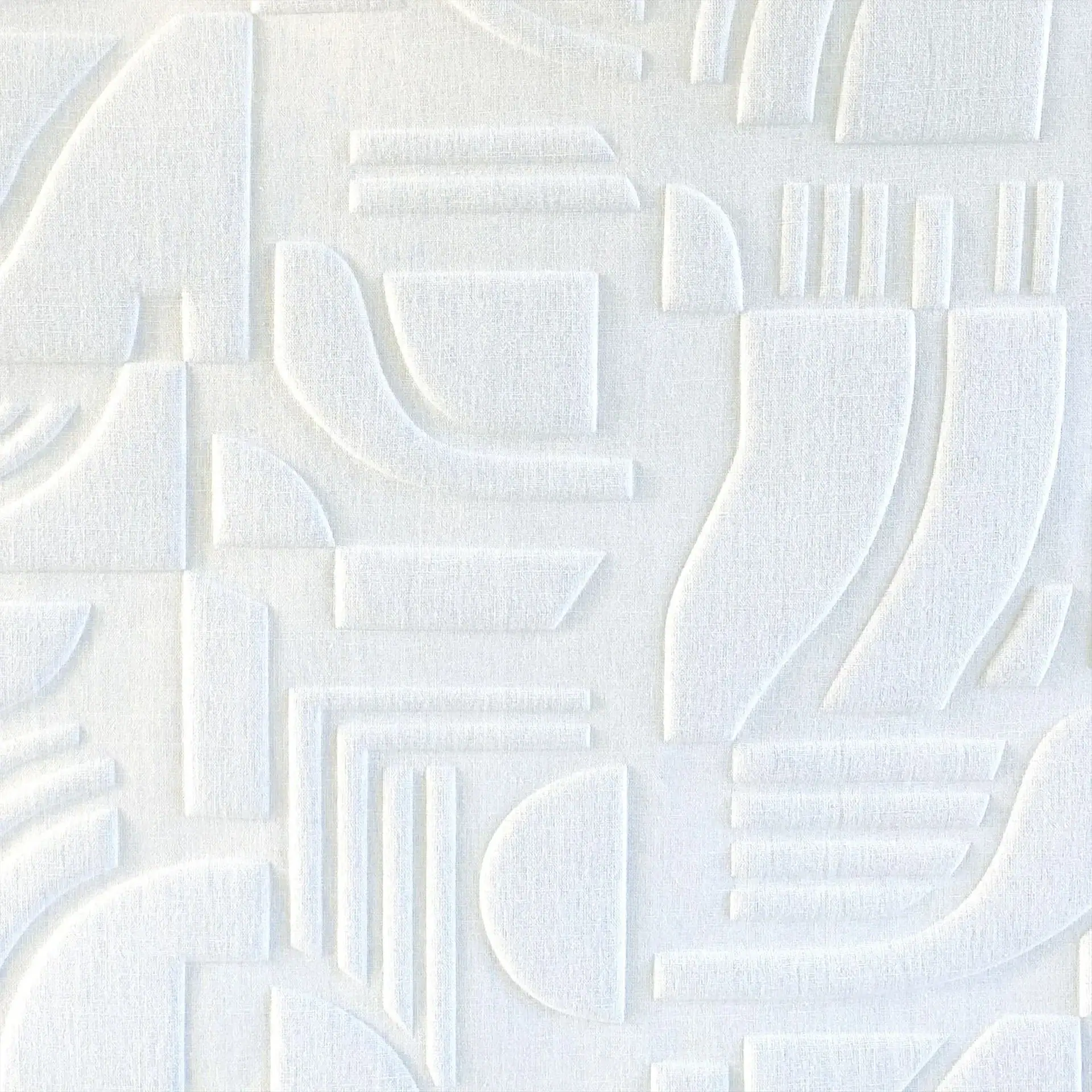 Close-up of Linsolite wallpaper with textured geometric design.