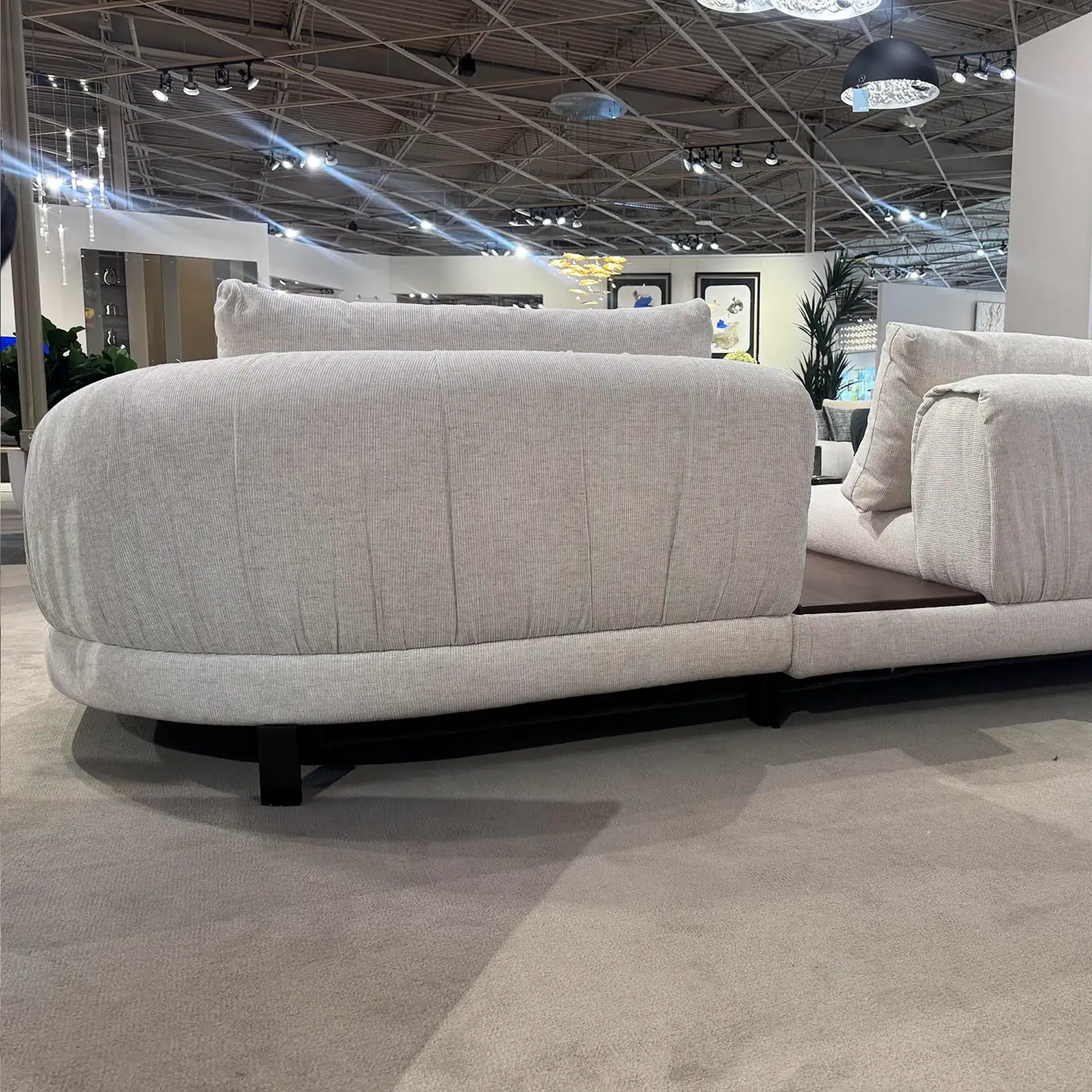 Nicoline Crumble Sectional Sofa in a showroom setting.