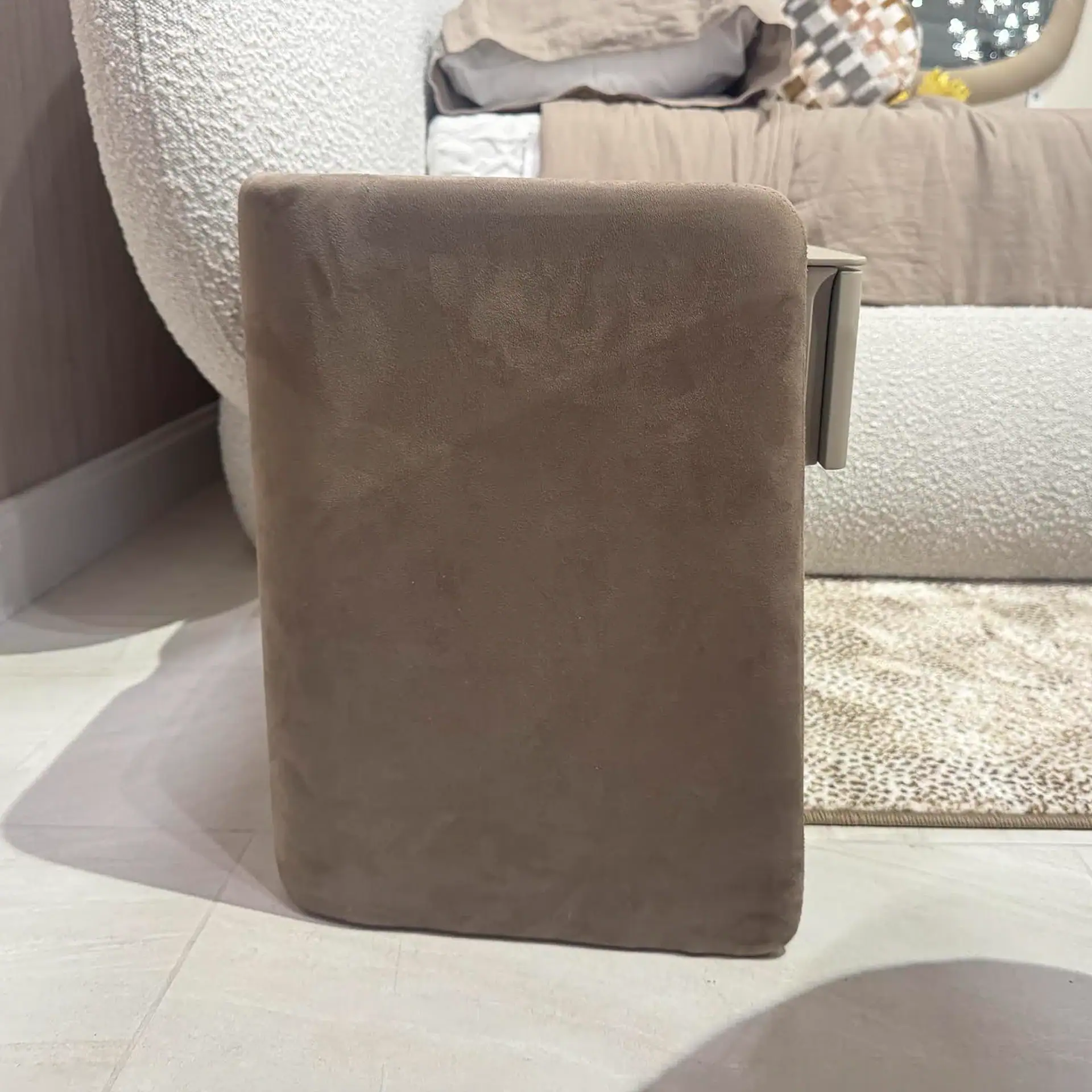 Pianca Chloe Low Nightstand in a bedroom setting.