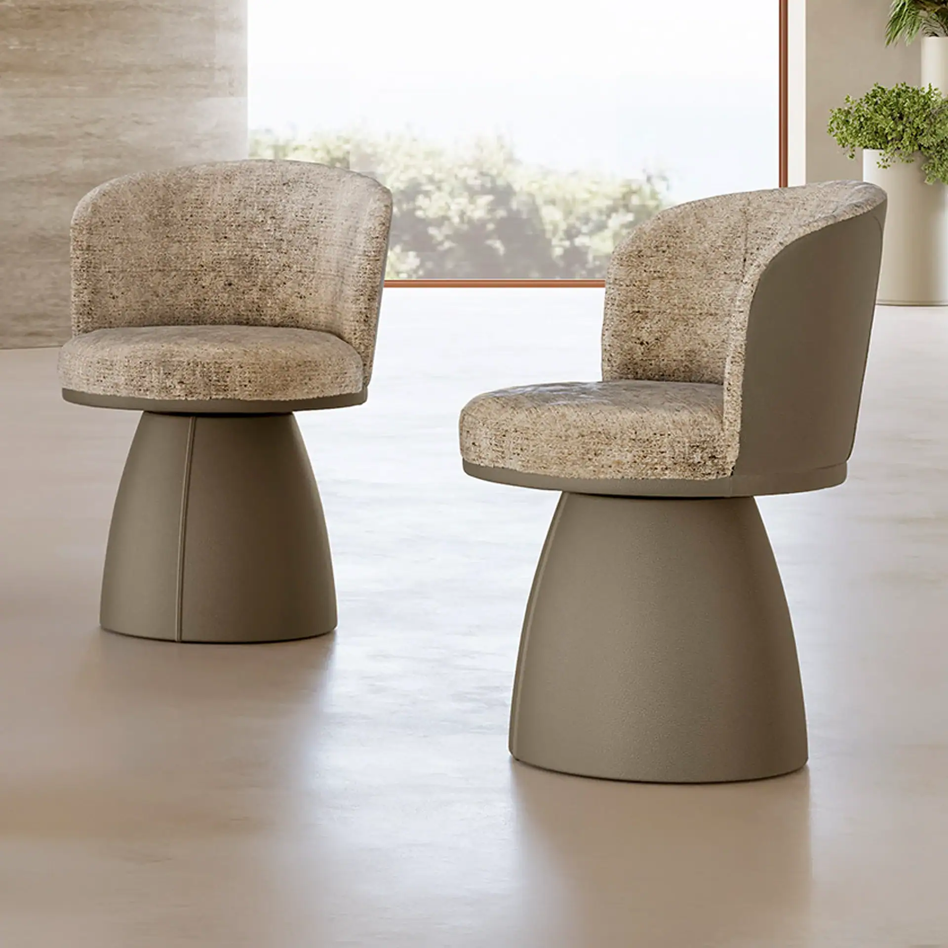 Ginger Dining Chair by Sklar Furnishings in a modern room setting.