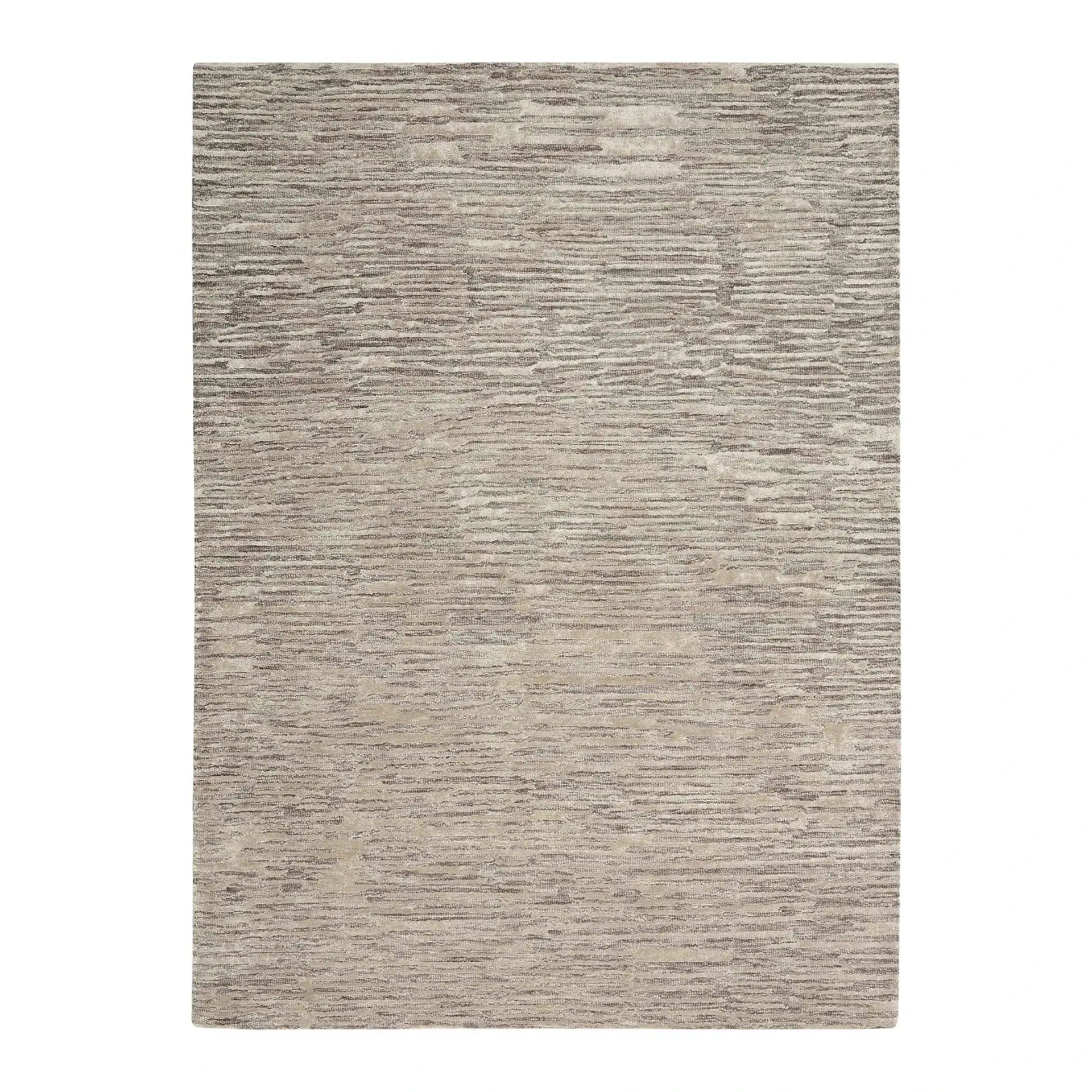 Sklar Furnishings rug with textured beige pattern.