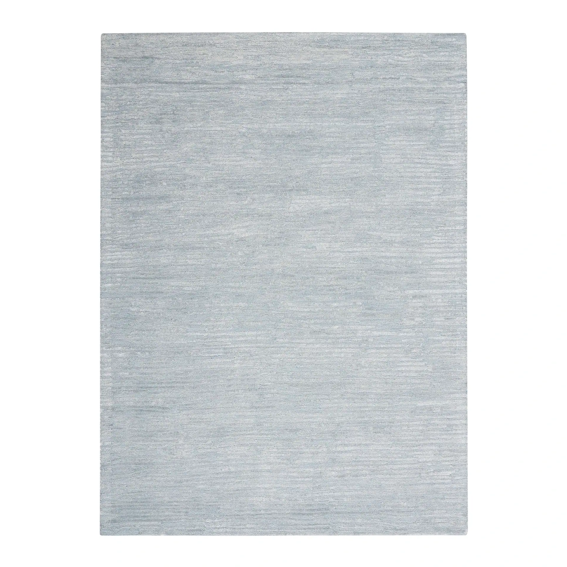 Sklar Furnishings rug in light gray with subtle pattern.